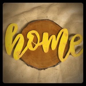 Quaint “home” rustic styled wall decor